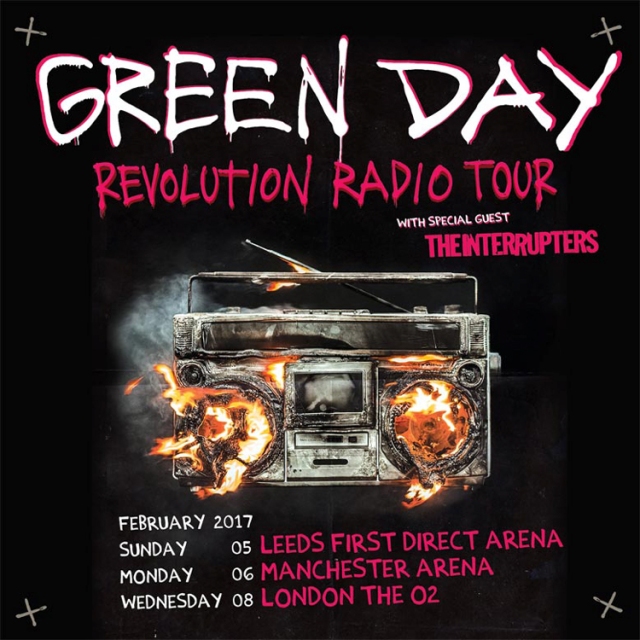 Green Day – First Direct Arena, Leeds – 5 February 2017