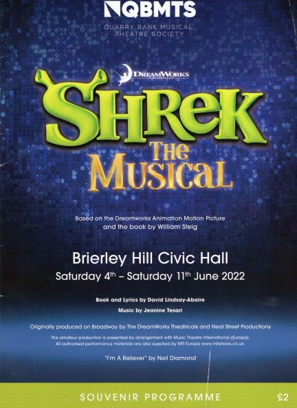 Shrek—Brierley Hill Civic Hall—June 7 2022    